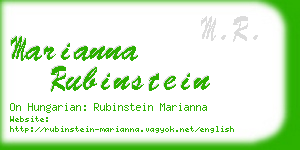 marianna rubinstein business card